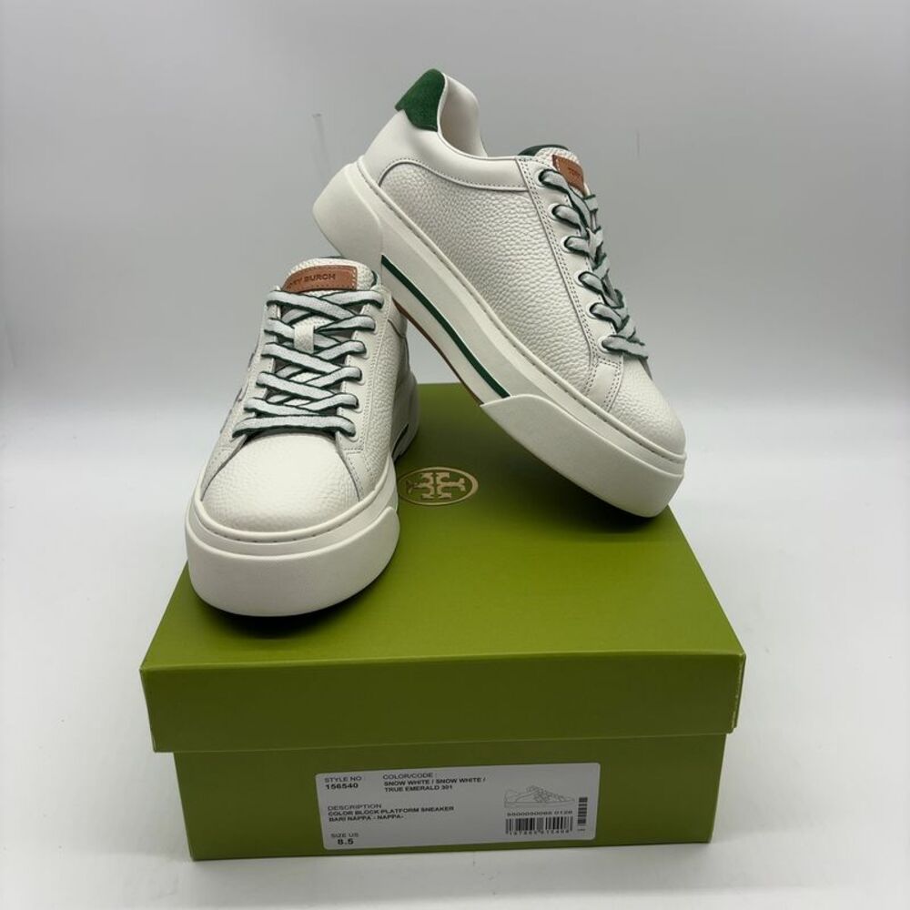 Tory Burch Platform Leather Sneakers
